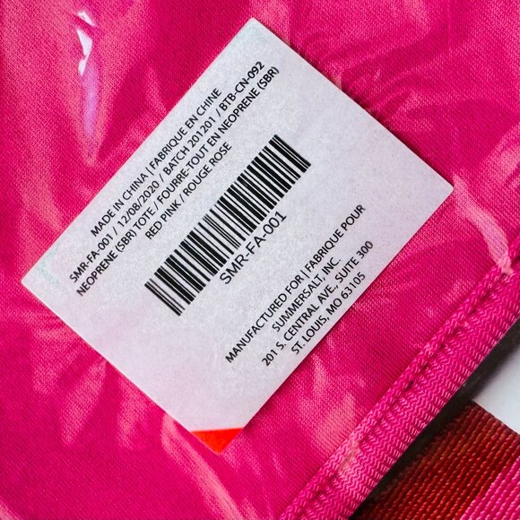 Summersalt Neoprene Beach Tote in Pink/Red - Picture 10 of 10